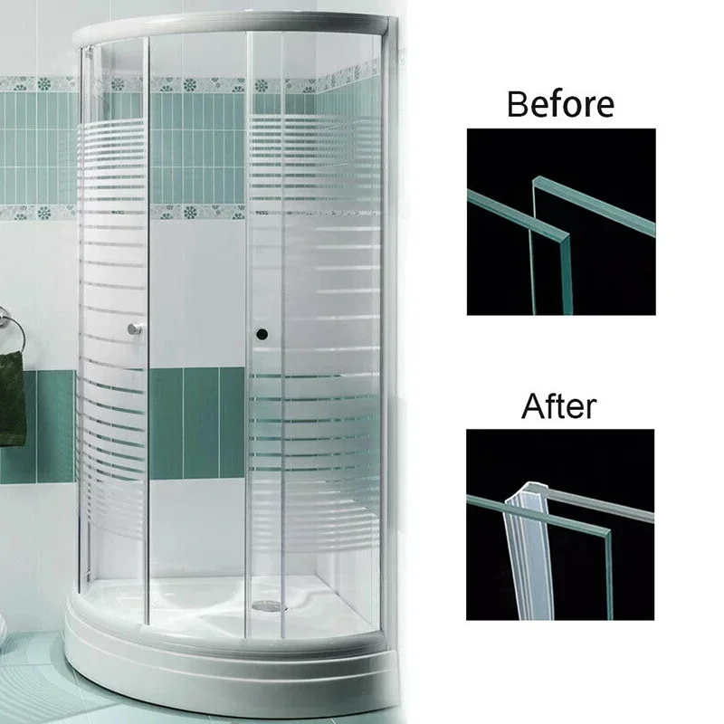 6/8/10/12 مللي متر الفجوة الزجاج دش الباب شريط عازل المطاط الحمام دش الباب نافذة الطقس شرائط مشروع سدادة الحمام السدادة #2