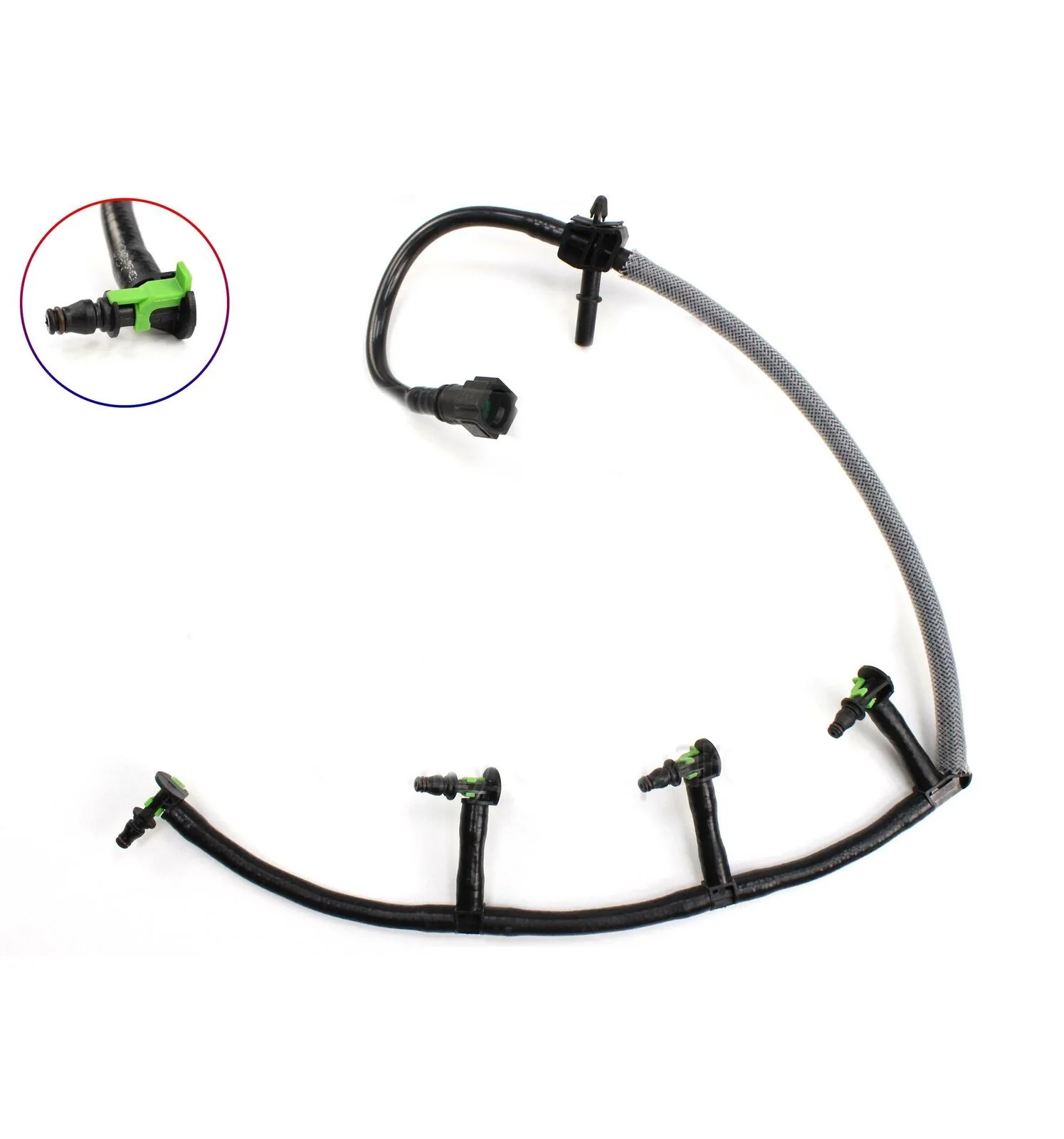 

1pc Car Fuel Injector Leak Off Pipe For Ford Transit Mk7 Mk8 Custom 2.2 Tdci Euro 5 OEM9801197080 Car Accessories