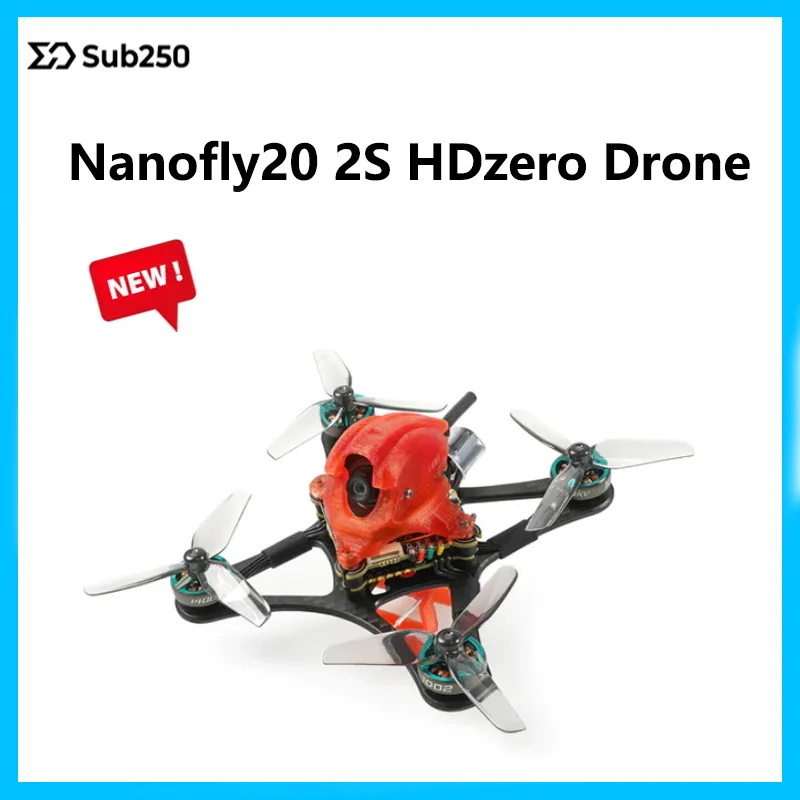 

Sub250 Nanofly20 2S 2 Inch New Upgraded HDzero Redfox A2 12A Flight Controller Elrs / TBS Nano RX FPV Drone