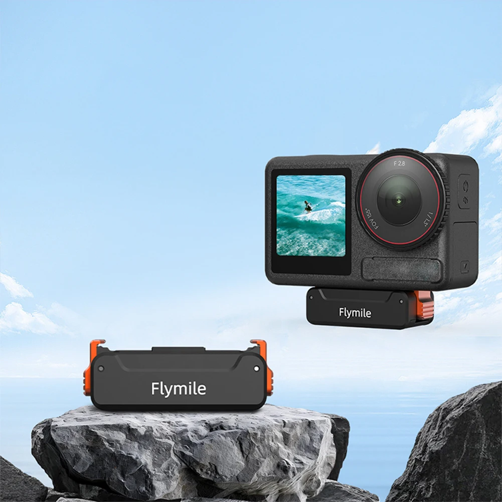 ل DJI ACTION 4/5 Pro كاميرا رياضية قاعدة مغناطيسية المضادة للانزلاق كاميرا محول تركيب ارتداء مقاومة قاعدة تمديد التثبيت السريع