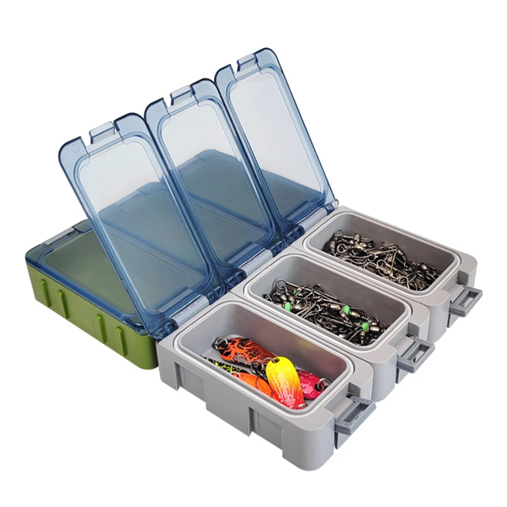 

3 шт., светящийся в темноте ящик для инструментов для рыбалки, ящик для хранения рыбалки, пластиковый ящик для хранения аксессуаров, жесткий контейнер для приманок