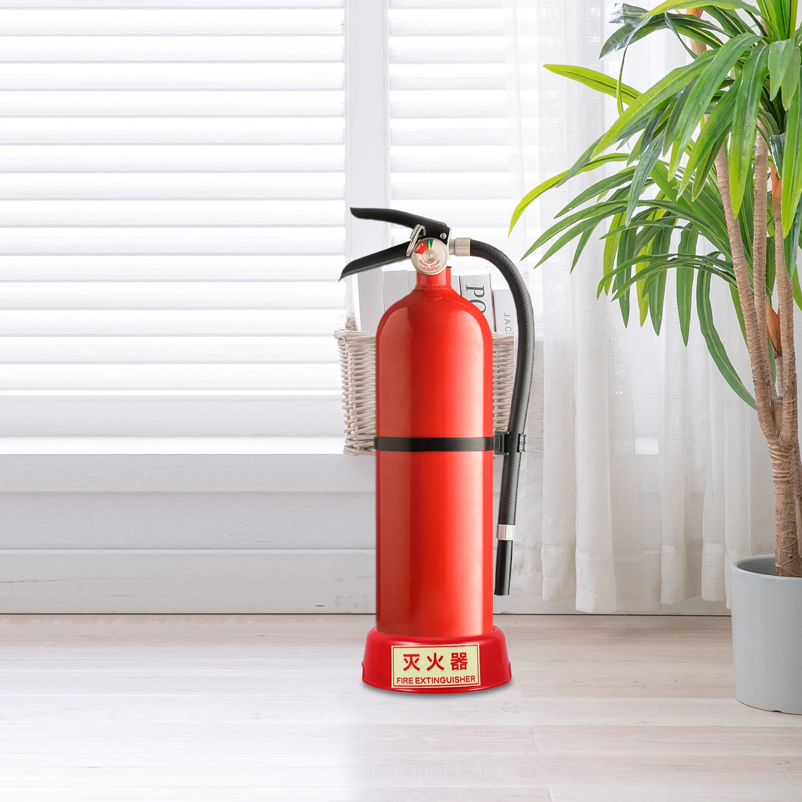 Fire Extinguisher Base Stand Mounting Bracket Plastic Holder for Trucks Reflective Design Stable Storage Solution