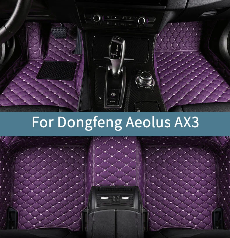 

Custom Full Set Car Floor Mats For Dongfeng Aeolus AX3 2016 2017 2018 2019 Interior Accessories Floor Mats For Cars