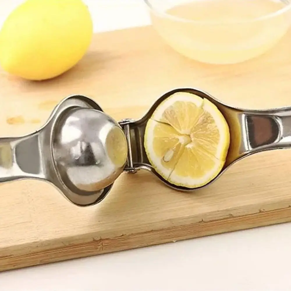 Durable Manual Lemon Squeezer Hand Squeezer Squeezer Press Manual Juicer Stainless Steel Ergonomic Lemon Clip Fruit Processing