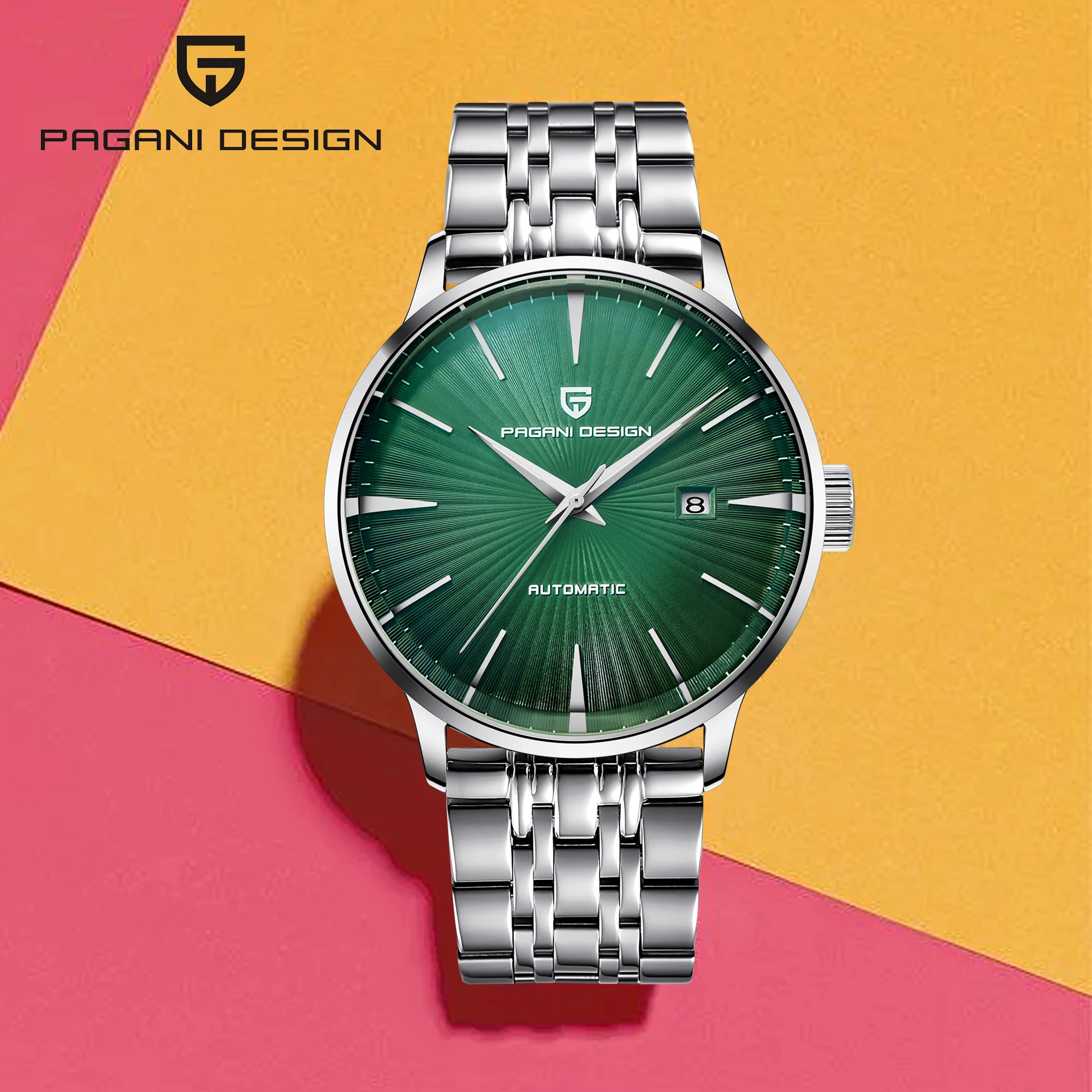 

2025 New PAGANI DESIGN Men's Watches Automatic Date Wristwatch Mens Top Luxury Brand Simple Mechanical Watches Relogio Masculino