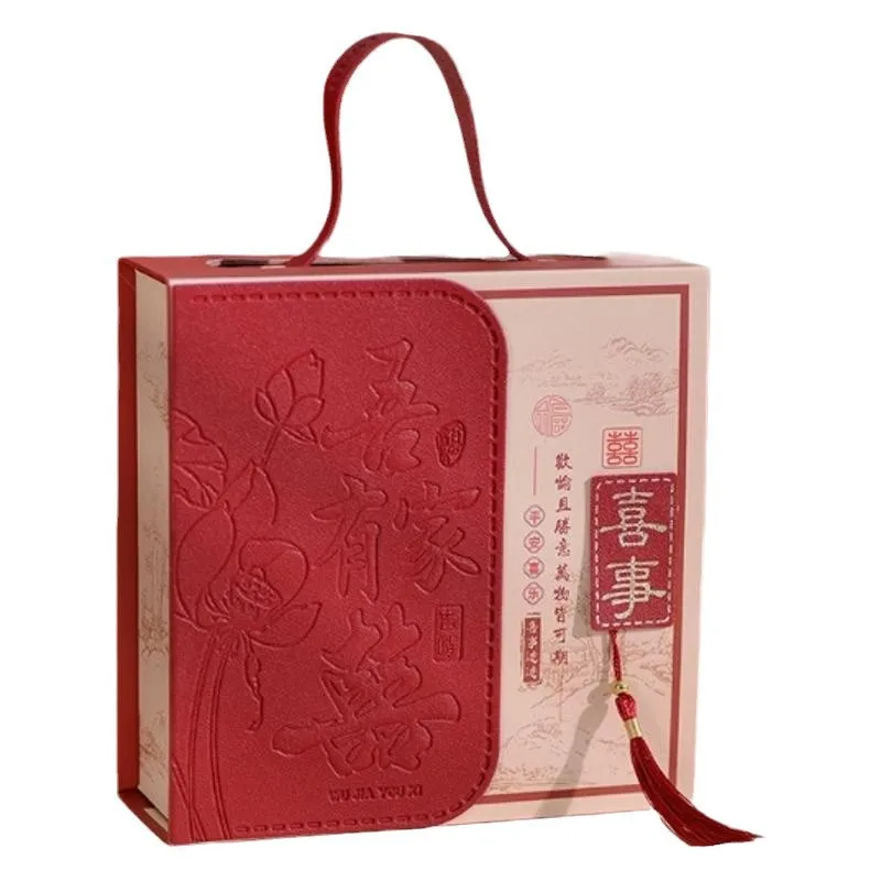 Customized. New Wedding Hand-Held Wedding Candies Box Box National Style Hand-Held Box Wedding Banquet Return Large