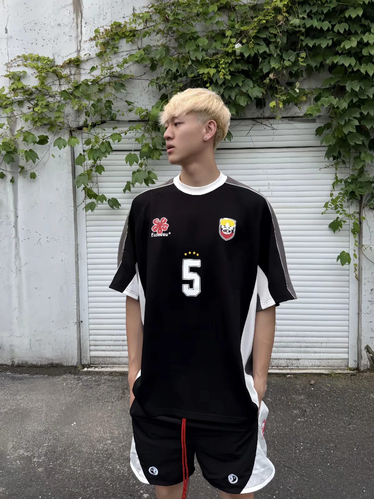 

Свободные повседневные брюки, мужские летние спортивные брюки для фитнеса с пятью точками, модные брендовые американские повседневные брюки, молодежные энергетические орты