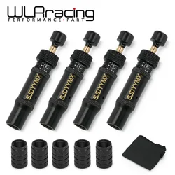 Adjustable Auto-Stop Tire Deflator Valve Kit (10-30 PSI) 4 PCS Screw-on Tyre Air Down Tool for Vehicles Motorcycle Offroad 4x4