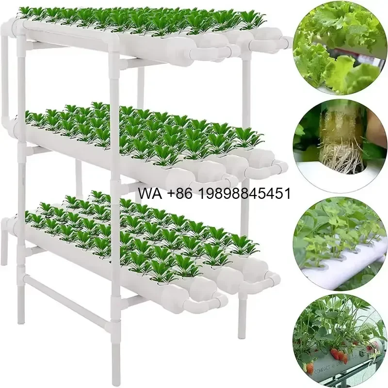 Wmwmnu Hot Selling Automatic Small Growing Frame Vertical NFT Pipeline Hydroponic System for Home Garden Plant Cultivation