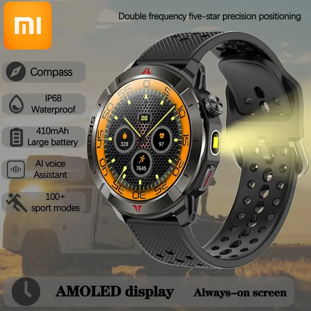 Xiaomi Military GPS Smart Watch Men All 4GB RAM 1.43