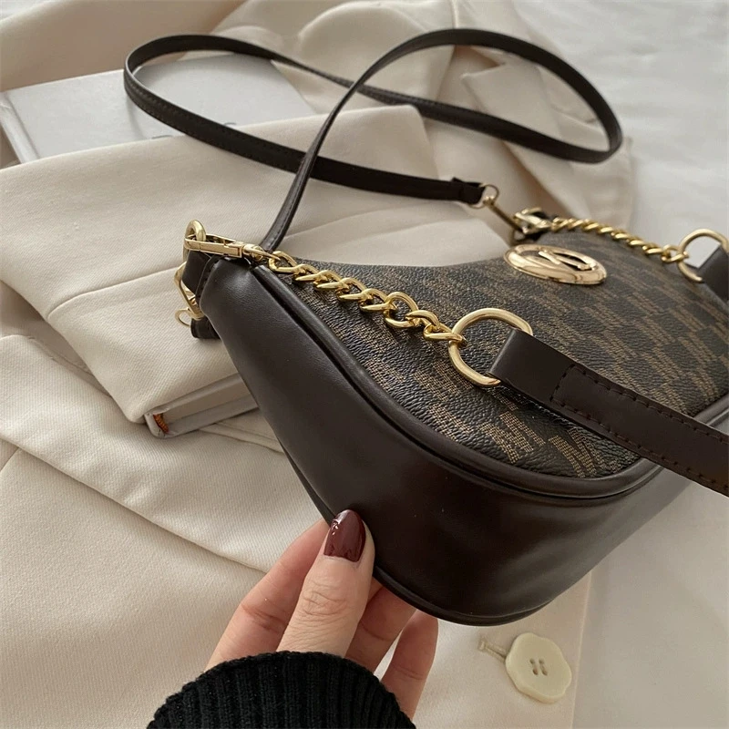 2026 Vintage-Stil Handtasche Umhängetasche, Verstellbarer Riemen Damen Messenger Schultertasche, Elegantes Accessoire Tote Bag Geldbörse – Detail 12
