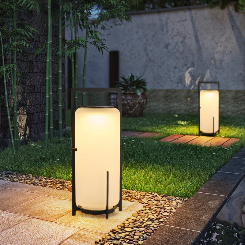 Waterproof Lawn Light Outdoor Balcony Garden Layout Atmosphere Light View Light Chinese Villa Floor Light Solar Garden Light