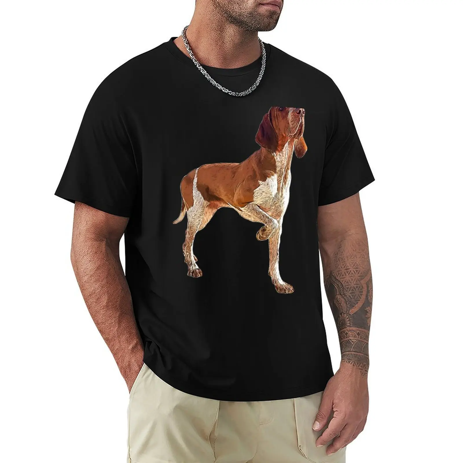 Camiseta Bracco Italiano, Camiseta Informal para Trabajo