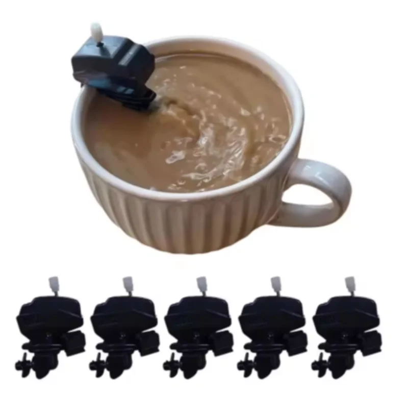 Mini-Bootsmotor-Kaffeerührer, langlebig, einzigartig, Neuheit, Bootsmotor, Kaffeemixer, leicht zu reinigen, Kaffeerührer mit Bootsmotor
