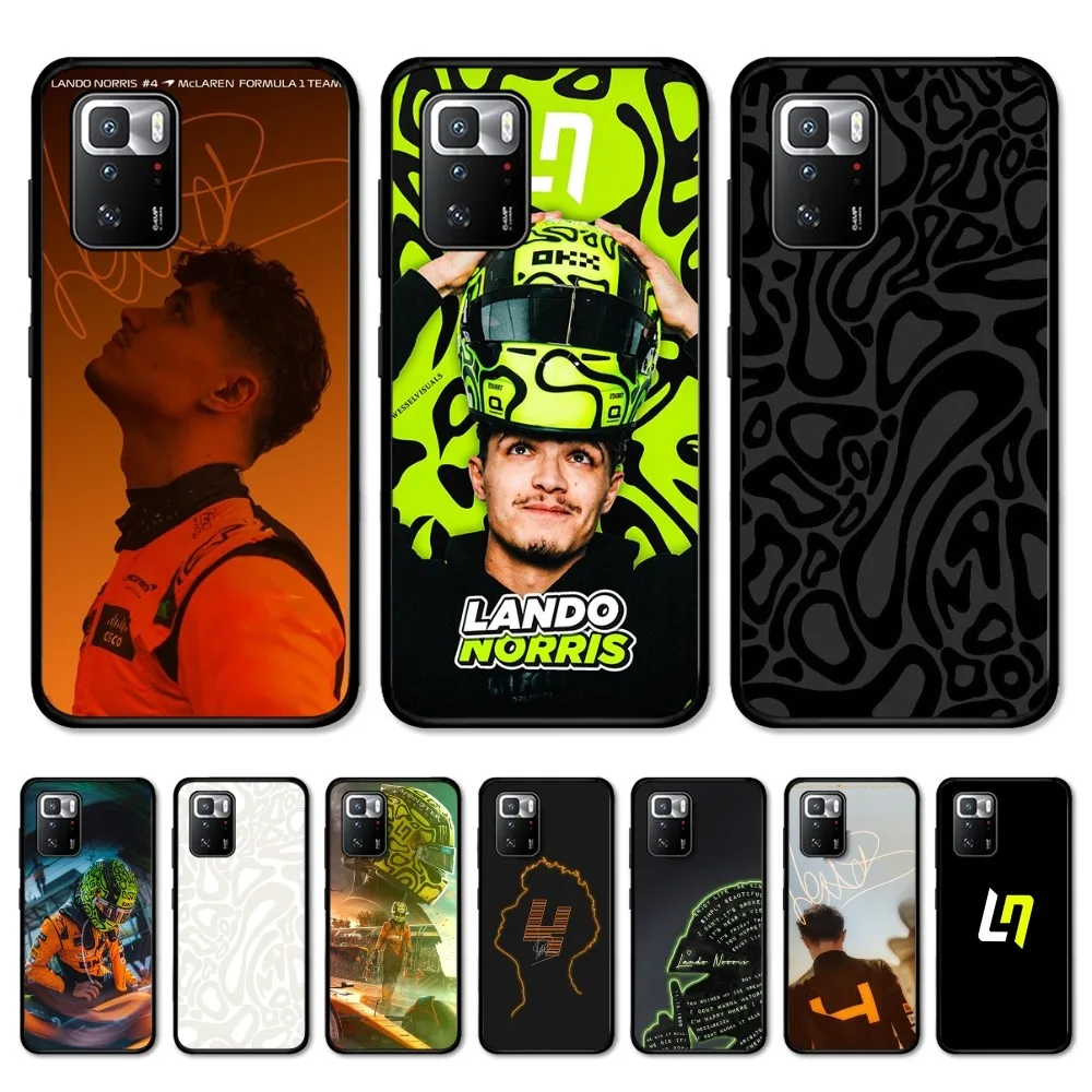 F1 Formula 1 L-Lando N-Norris Phone Case For Redmi 5 6 7 8 9 10 Plus Pro 6 7 8 9 A GO K20 K30 K40 Pro Plus F3 Fundas