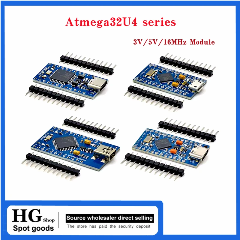 Pro Micro ATmega32U4 3V/5V 16MHz Replace ATmega328 For ATMega 32U4 Pro Mini With 2 Row Pin Header