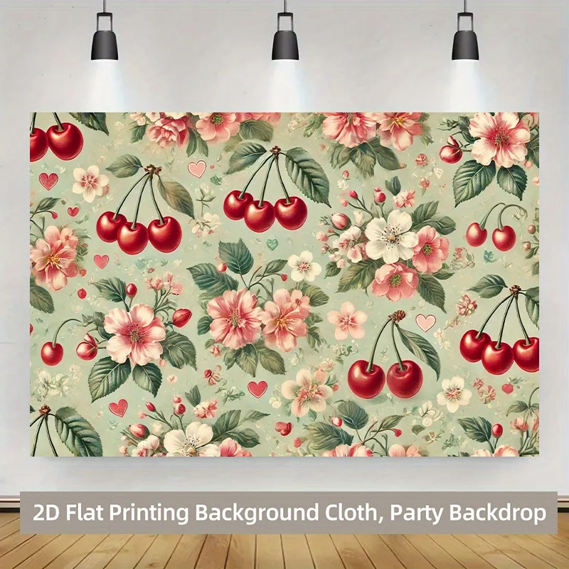Elegant Floral Cherry Blossom Tapestry Wall Hanging Backdrop Polyester Print for Home Decor Spring Wedding Party Background Art