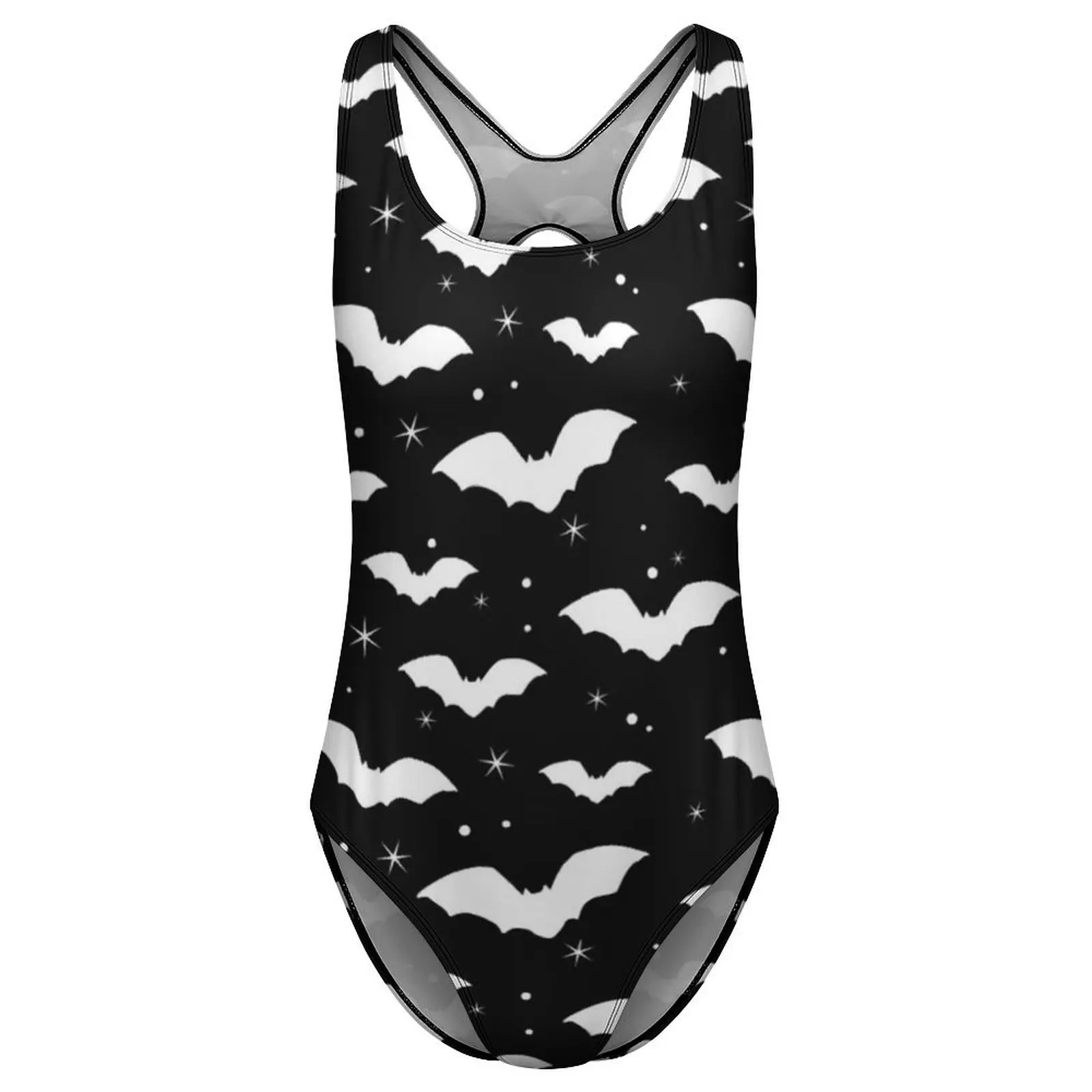 الخفافيش الصور الظلية ملابس السباحة مثير ليلة السماء الإناث ملابس السباحة قطعة واحدة الخيال ارتداءها عطلة الهذيان رفع قطع ملابس الشاطئ #3