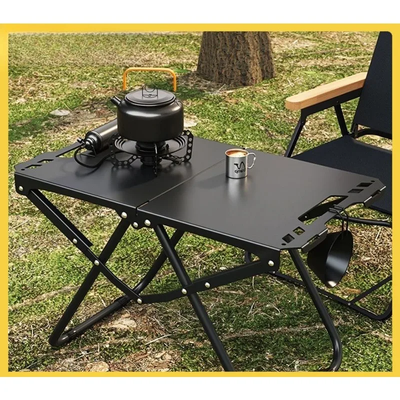 Outdoor camping table folding table tactical table portable picnic camping full set of equipment outdoor folding table thickened