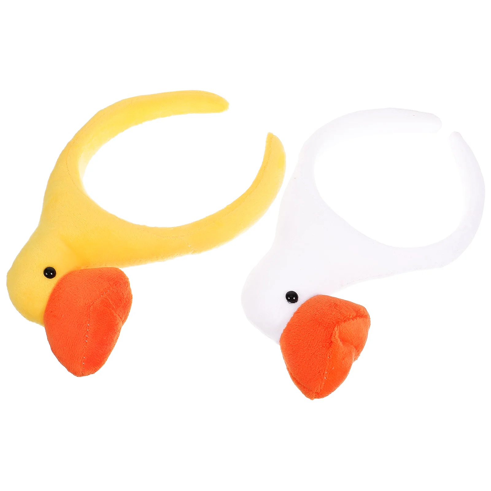 2 Pcs Cute Duck Headband Halloween Funny Animal Headbands for Cosplay Fabric Women's Animals