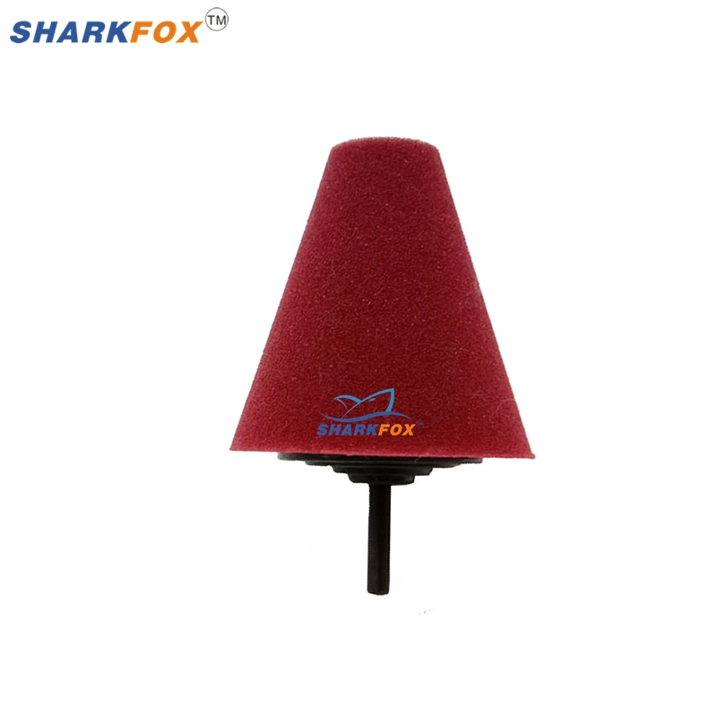

Sharkfox, 4 шт./лот, полировальная подушечка для автомобиля, полировальная пена, губка, конусная полировальная подушечка, буферная подушечка, автомобильный набор для вощения