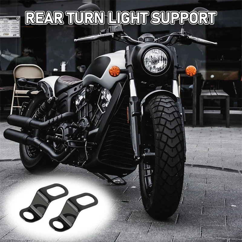 1/2Pair Motorcycle Lamp Brackets Turn Signal Light Lamp Mount Headlight Brackets Motorbike Fork Indicator Mount Lamps Holder