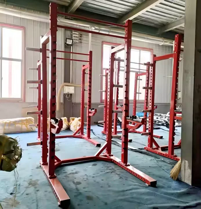 Heavy Duty Half Squat Rack Multi-Functional Gym Equipment with Plate Loaded Machines Multi Gym Half Rack Station