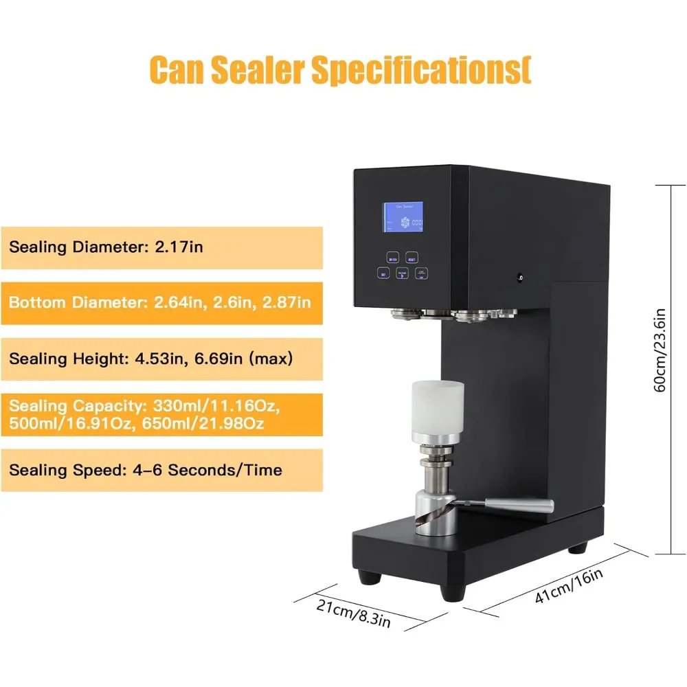Mesin Penyegel Kaleng Elektrik, Mesin Penyegel Gelas 4-6 Detik/Kali, Penyegel Botol Minuman Teh Susu, Mesin Penyegel Minuman