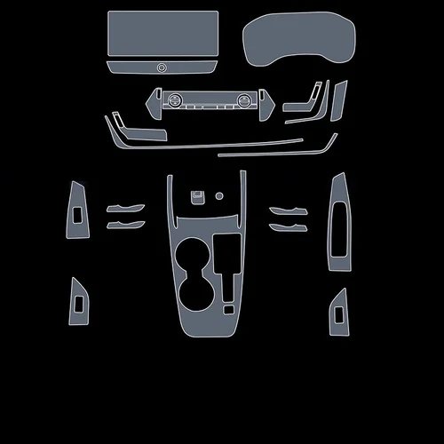 Imagen 2 del producto Para Nissan x-trail 2021-2025 tablero de navegación Multimedia transparente protección antiarañazos modificación de película
