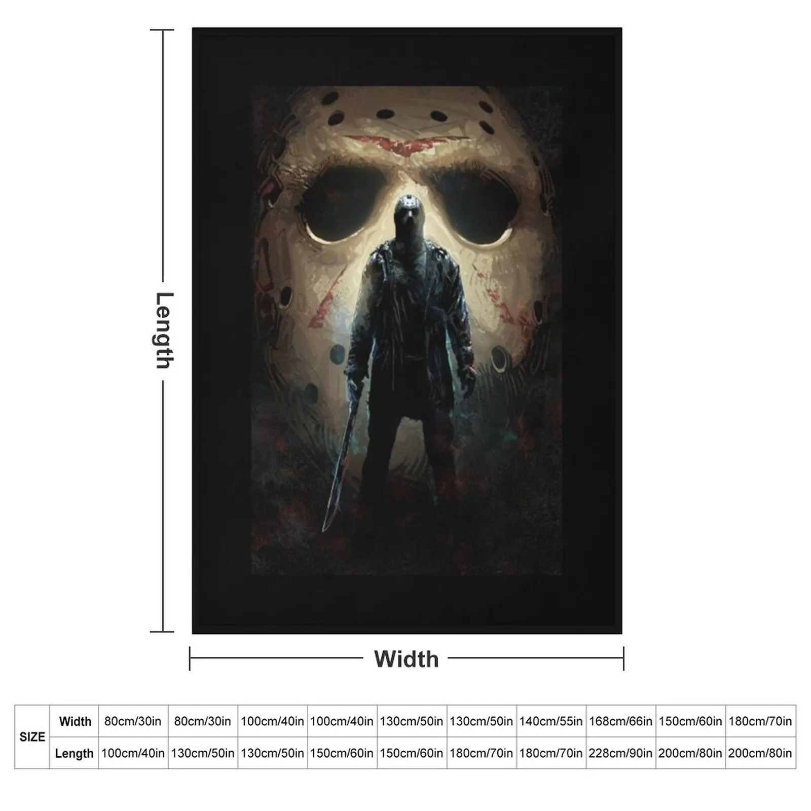 Jason Voorhees Throw Blanket Decorative Beds Sofas Decorative Sofa Blankets