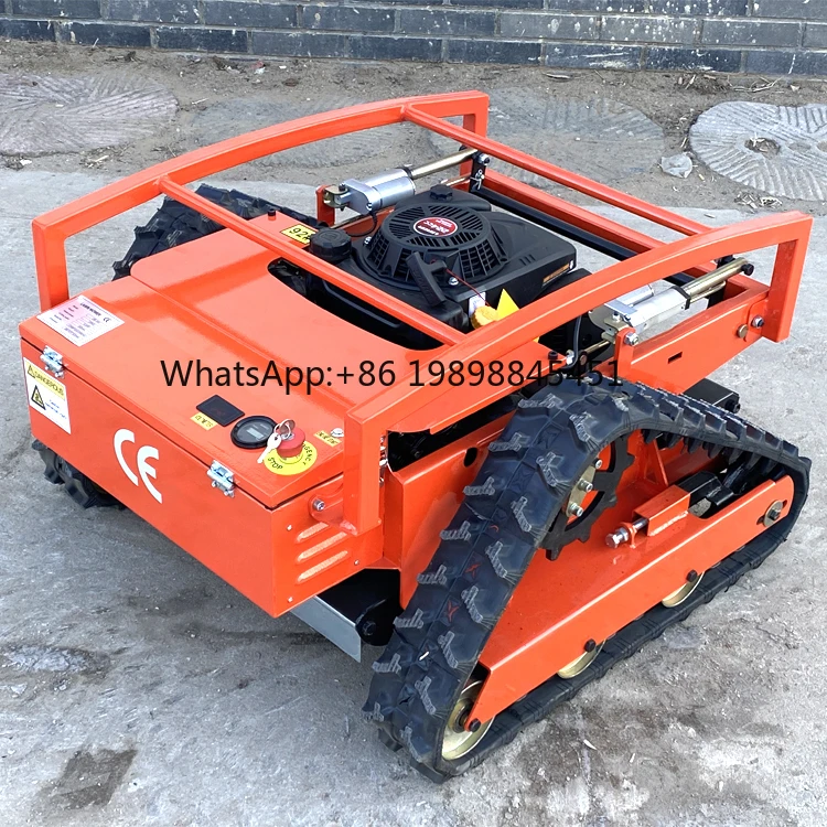 Electric Start 224cc Remote Control Slope Lawn Mower with Brushless Drive Motor