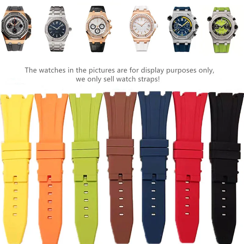 For  Audemars Piguet Strap 27mm 28mm 30mm Fluororubber Waterproof Watchband Accessories Bracelet  for AP ga2100