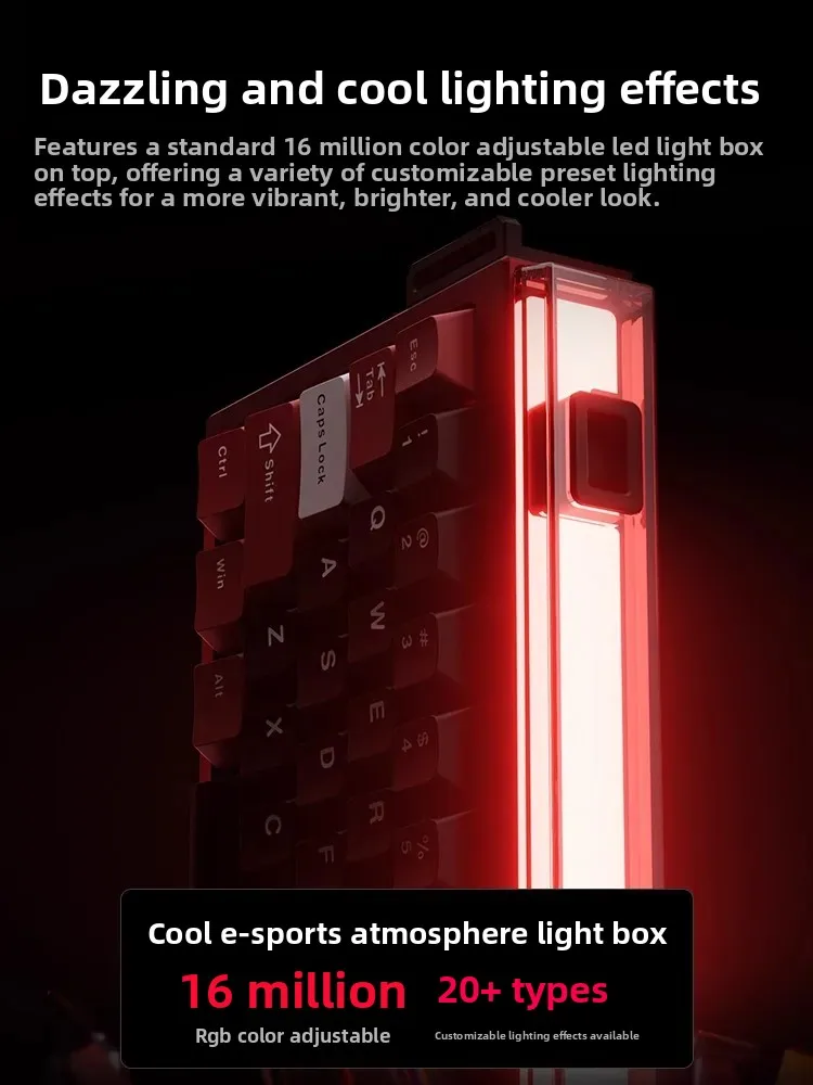 PMO GP68 Wired Magnetic Switch Keyboard Aluminum Hot-Swap GASKET Gaming Mechanical Keyboard RGB 8000Hz 0.08MS RT 0.005mm Custom