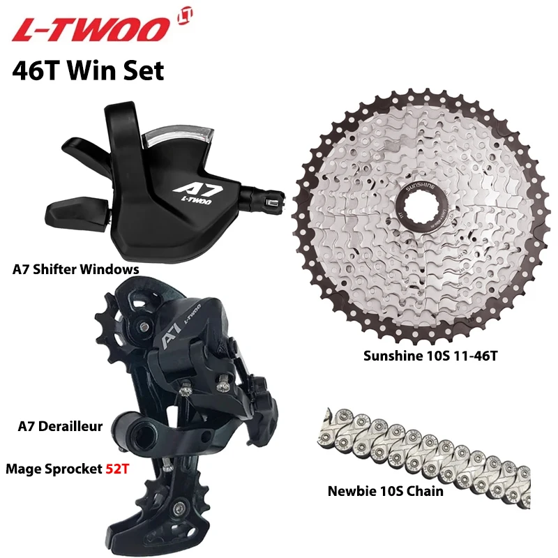 LTWOO A7 1X10S Gruppe 10 Gang Schalthebel Schaltwerk SUNSHINE Kassette 36T 42T 46T 50T VXM Kette für MTB Mountainbike Teile
