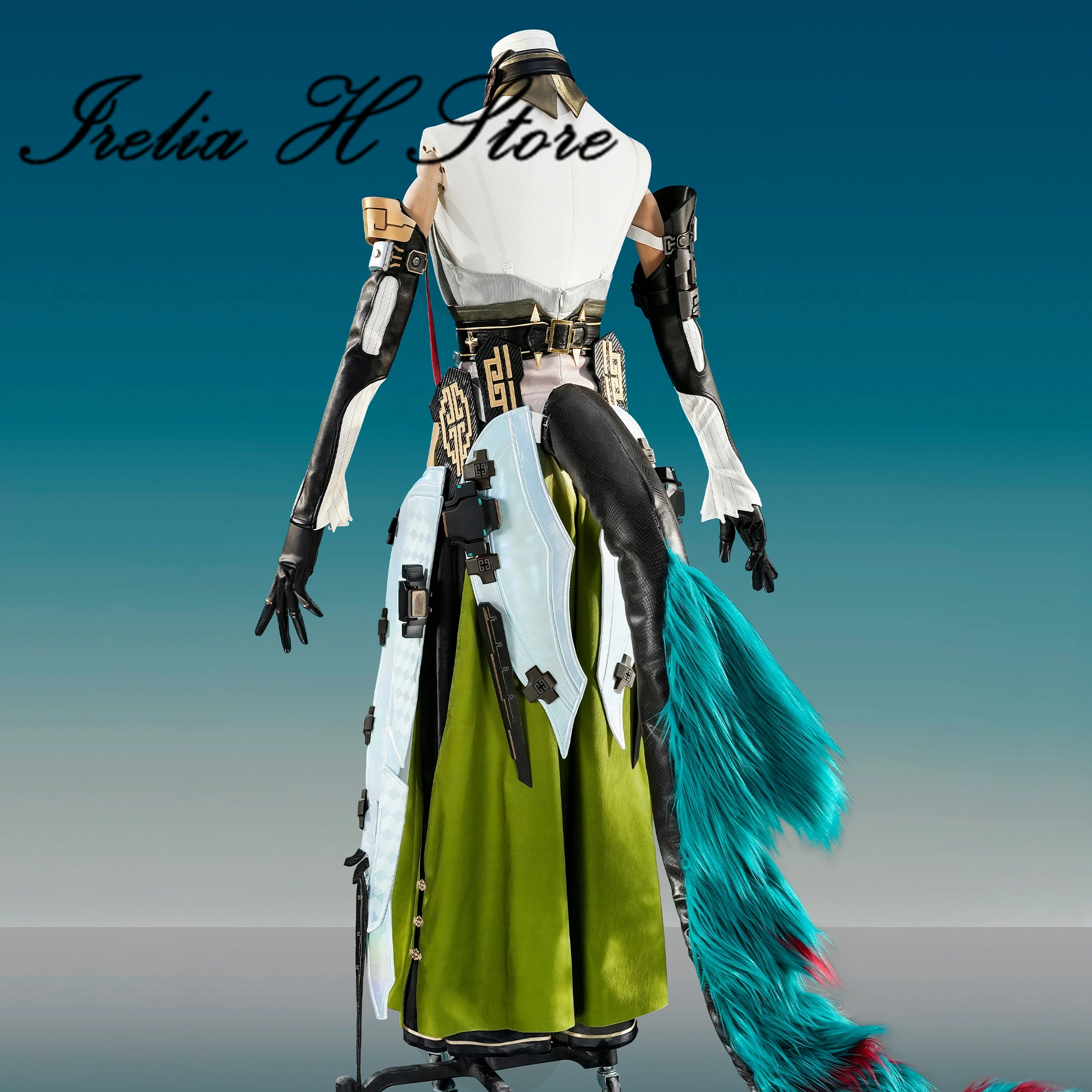 Irelia H Store Arknights: Endfield Zhuang Fangyi Cosplay Costume Women High Quality Outfit Game Wig Tail