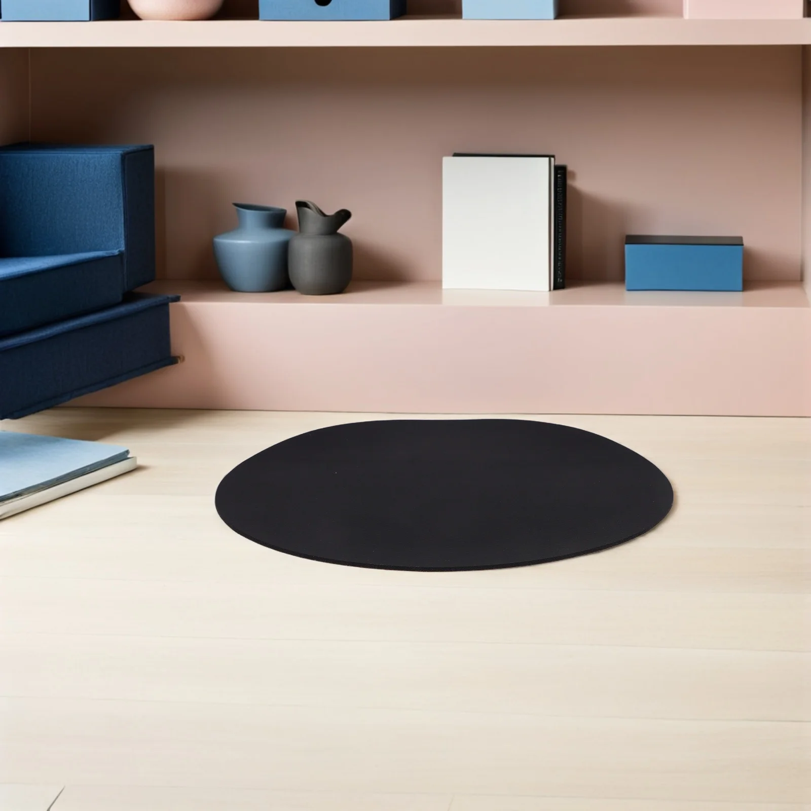 3-teiliges ergonomisches rundes Kork-Mauspad, glatte, rutschfeste Oberfläche, ideal für Büro, Zuhause, Schule und Gaming-Setup, Kork-Mauspad