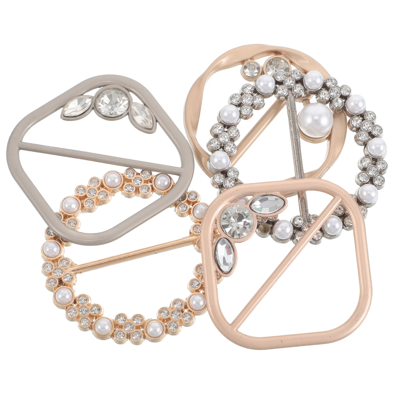 

5Pcs Metal Shirt Cinch Clips Waist Tightener Buckles for Women T-Shirt Tie Scarf Pin Dress Clip Summer Clothing Accessories