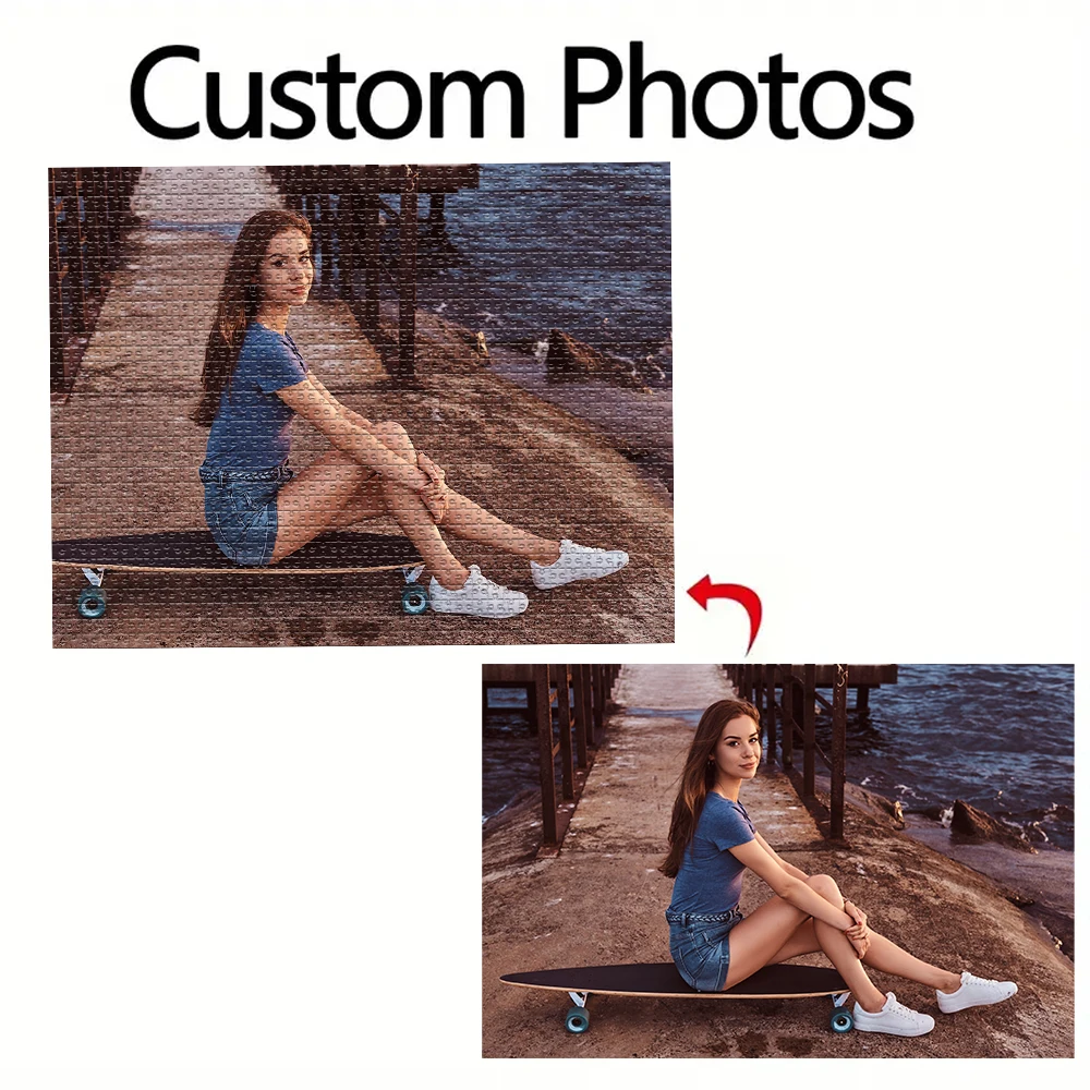Diy Personalized Poster Jigsaw puzzle For Kids Toy Girlfriend Gift Custom DIY Personalised Photo Portrait Puzzles