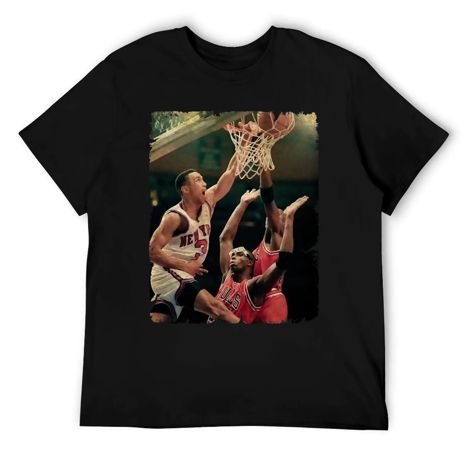 

John sport Starks Dunks on Horace Grant and MJ, 1993 T-Shirt funny t shirts dark humor cotton t shirts high quality T-Shirt