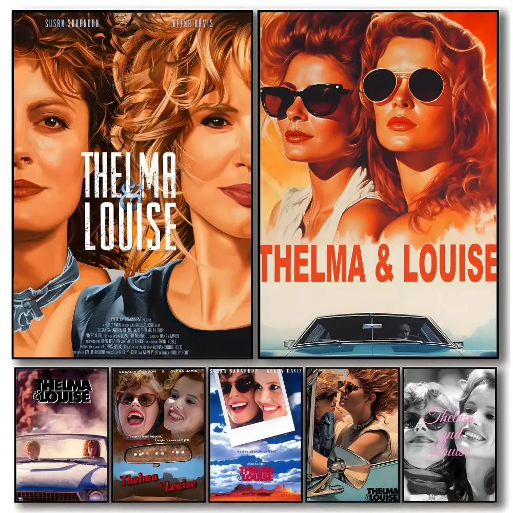 Classic Film Thelma & Louise Poster Aesthetic Dorm & Bedroom Wall Art Decor