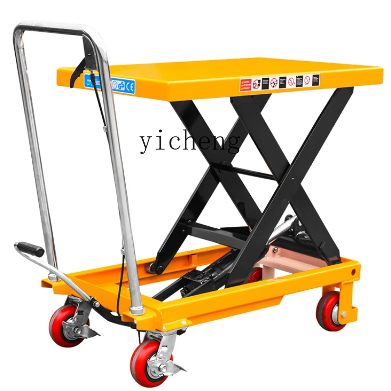 ZF Manual Hydraulic Lift Platform Hand Push Lift Platform Trolley Lift