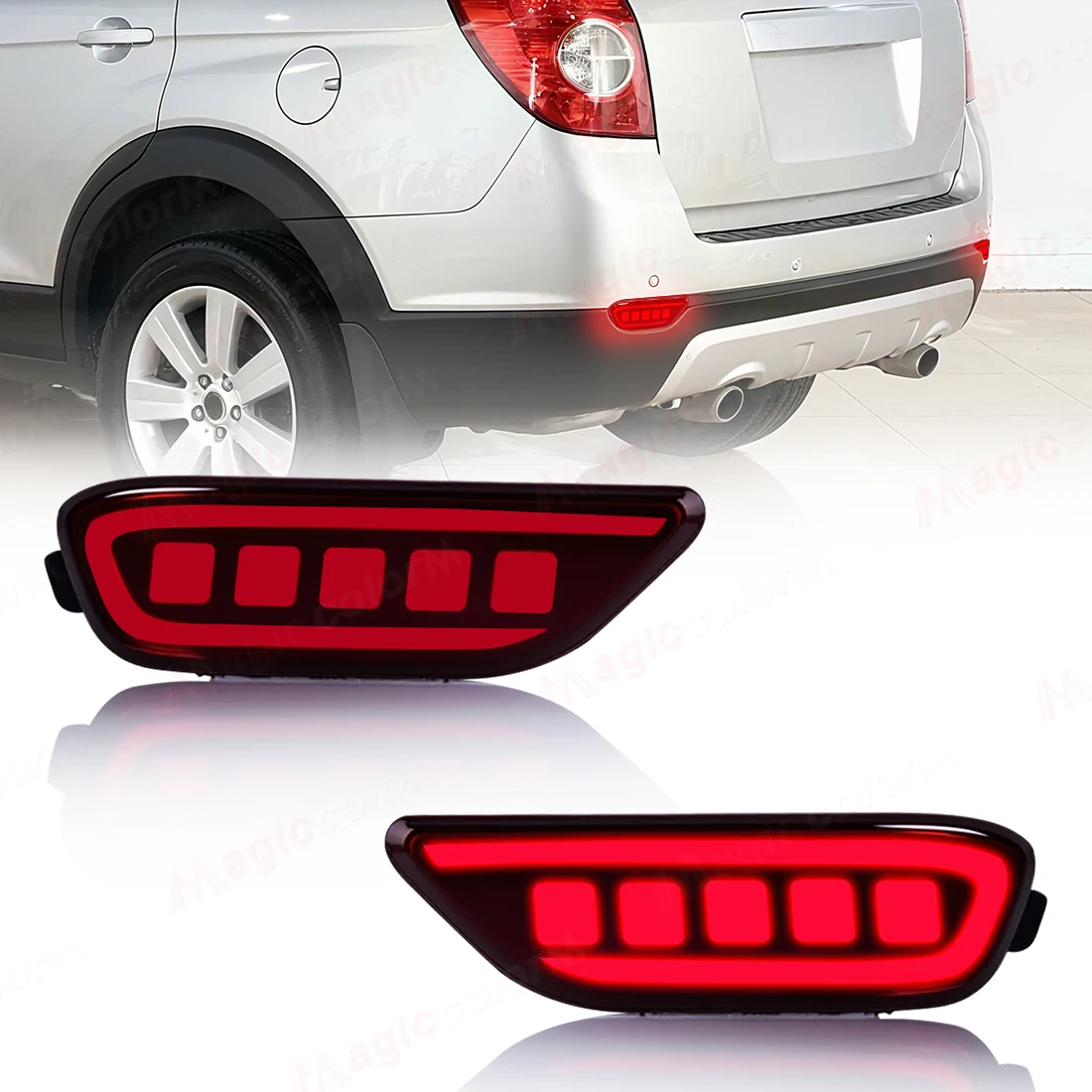 

Для Chevrolet Captiva 2008 2009 2010 2011 2012 2013 2014 автомобильный отражатель заднего бампера, динамический указатель поворота, стоп-сигнал