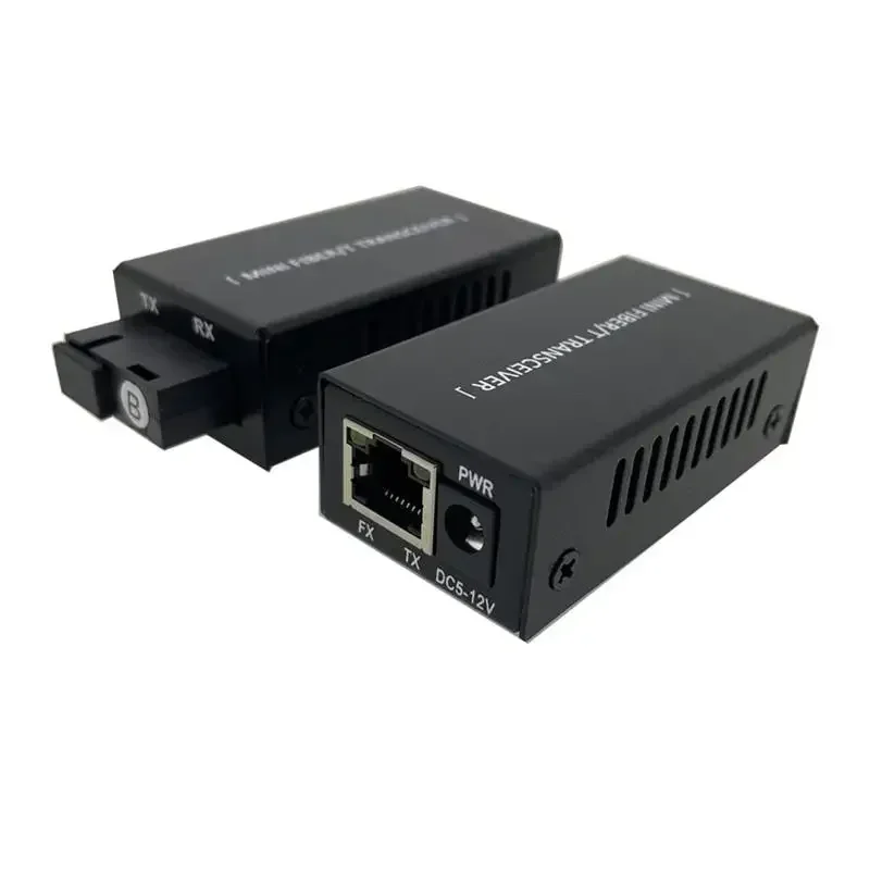 Supper mini FTTH 1 Pair Gigabit Fiber Optical Media Converter 10/100/1000Mbps Single Mode Single Fiber SC Port 20KM PCBA