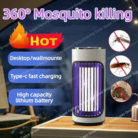360 Degree Kill Flies Type-C Fast Charging Electric Mosquito Killer Lamp Portable Household Indoor Mosquito Repellent 2025 New