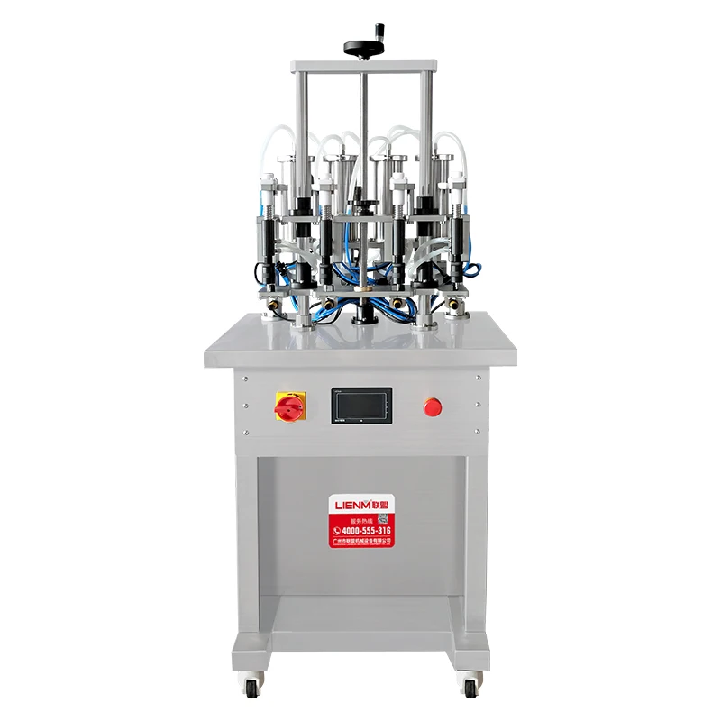 4 Head Semi-auto Perfume Packing Machine Perfume Spray Liquid Perfume Bottle Filling Machine