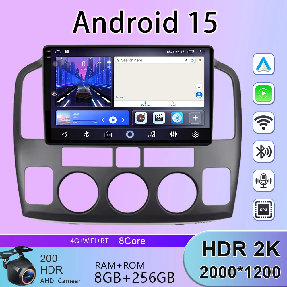 

9" Android 15 Car Radio For SUZUKI GRAND VITARA XL-7 2001-2006 Multimedia Player Navigation Stereo DSP Head Unit Auto Audio WIFI