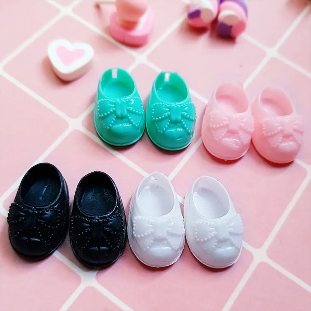 1/4Pairs 17CM Doll Shoes Cute Princess Mini Shoes Fashion Flat Sandals For 1/8 BJD Dolls Accessories 16cm Dolls Girl DIY Toys