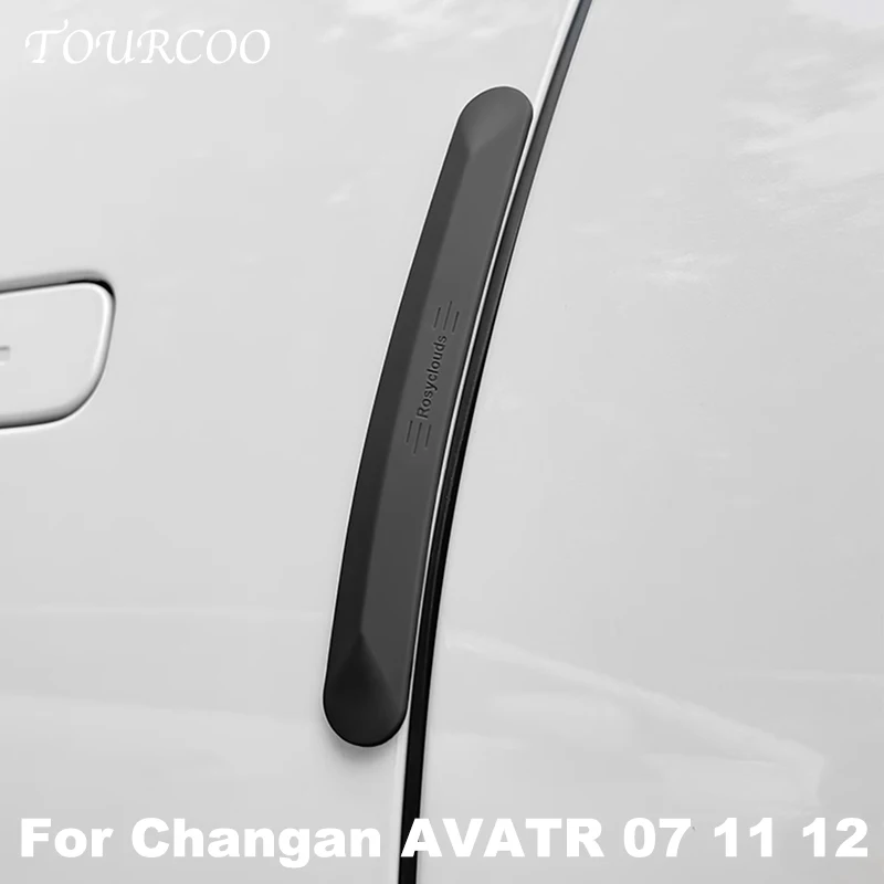 For Changan AVATR 07 11 12 Car Door Bumper Strip Anti-scratch Border Protective Silicone Protective Sticker Accessories