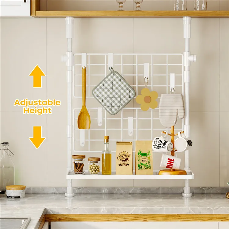 High quality telescopic kitchen sink organizer telescopic stainless steel storage rack adjustable shelf sorting rack