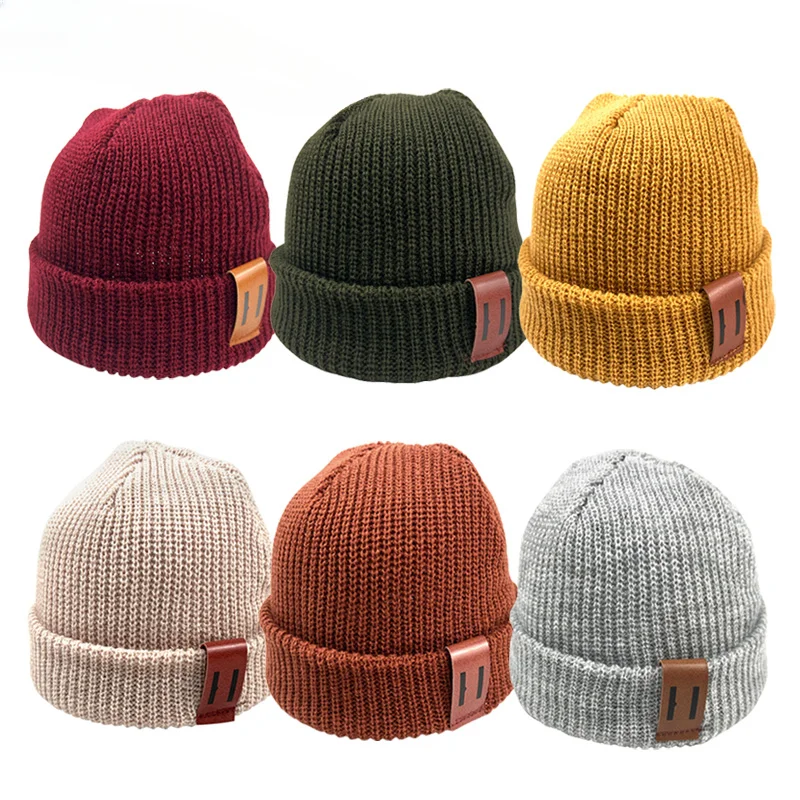 Gorro de malha para bebê para meninos e meninas, criança chapéus, acessórios infantis, boné infantil, chapéu infantil, moda, 1-4 anos